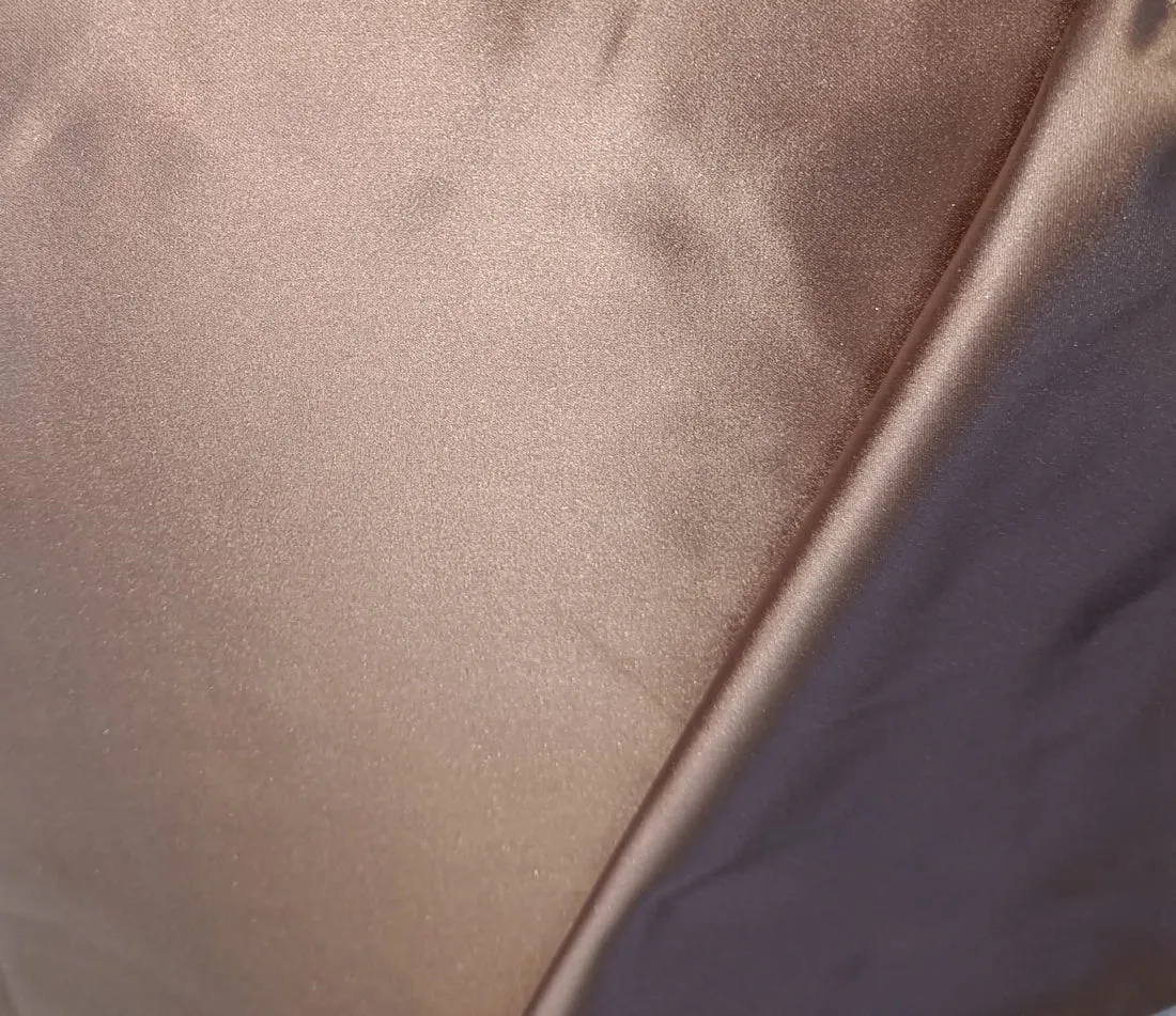 100% Silk Dutchess Satin fabric Iridescent Ink Purple colour 58" wide