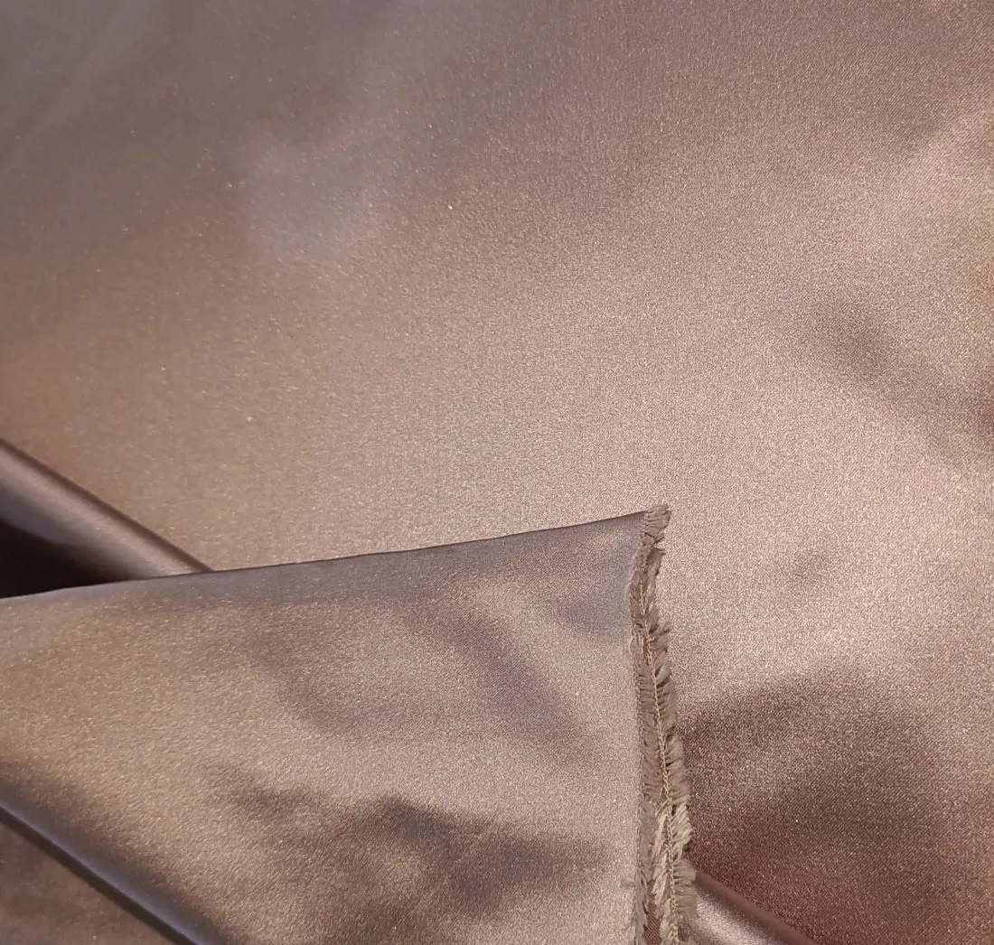 100% SILK DUTCHESS SATIN FABRIC ONION PINK 45 MOMME 54 wide [7831]