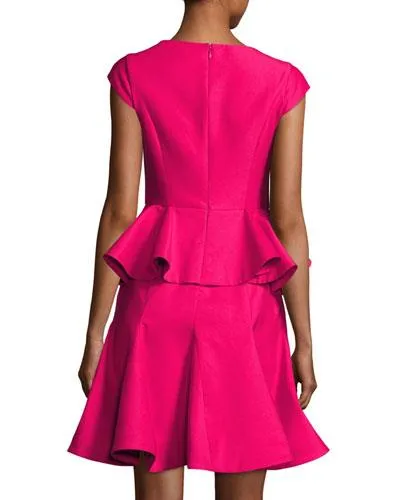 66 momme silk dutchess satin fabric hot pink 54&quot; wide