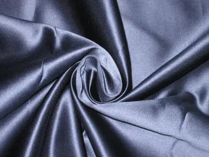 66 MOMME SILK DUTCHESS SATIN FABRIC Navy Blue color 54" wide