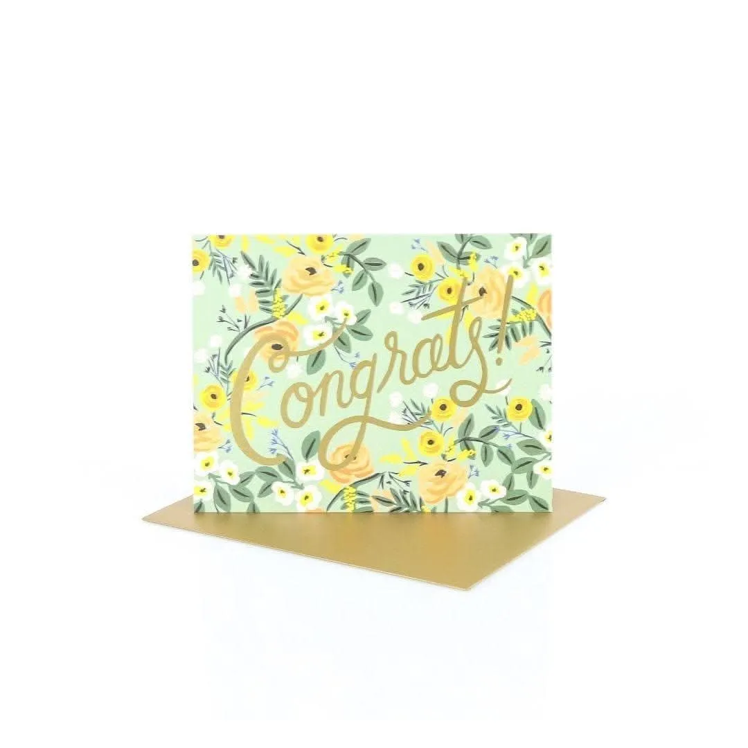 Blue Meadow Congrats Card