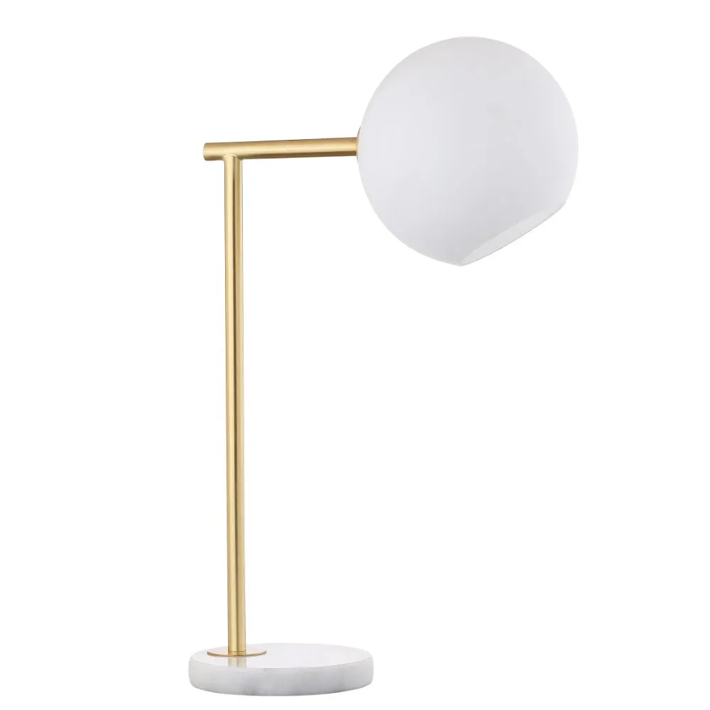Brooklyn 20.5" Metal/Marble LED Table Lamp