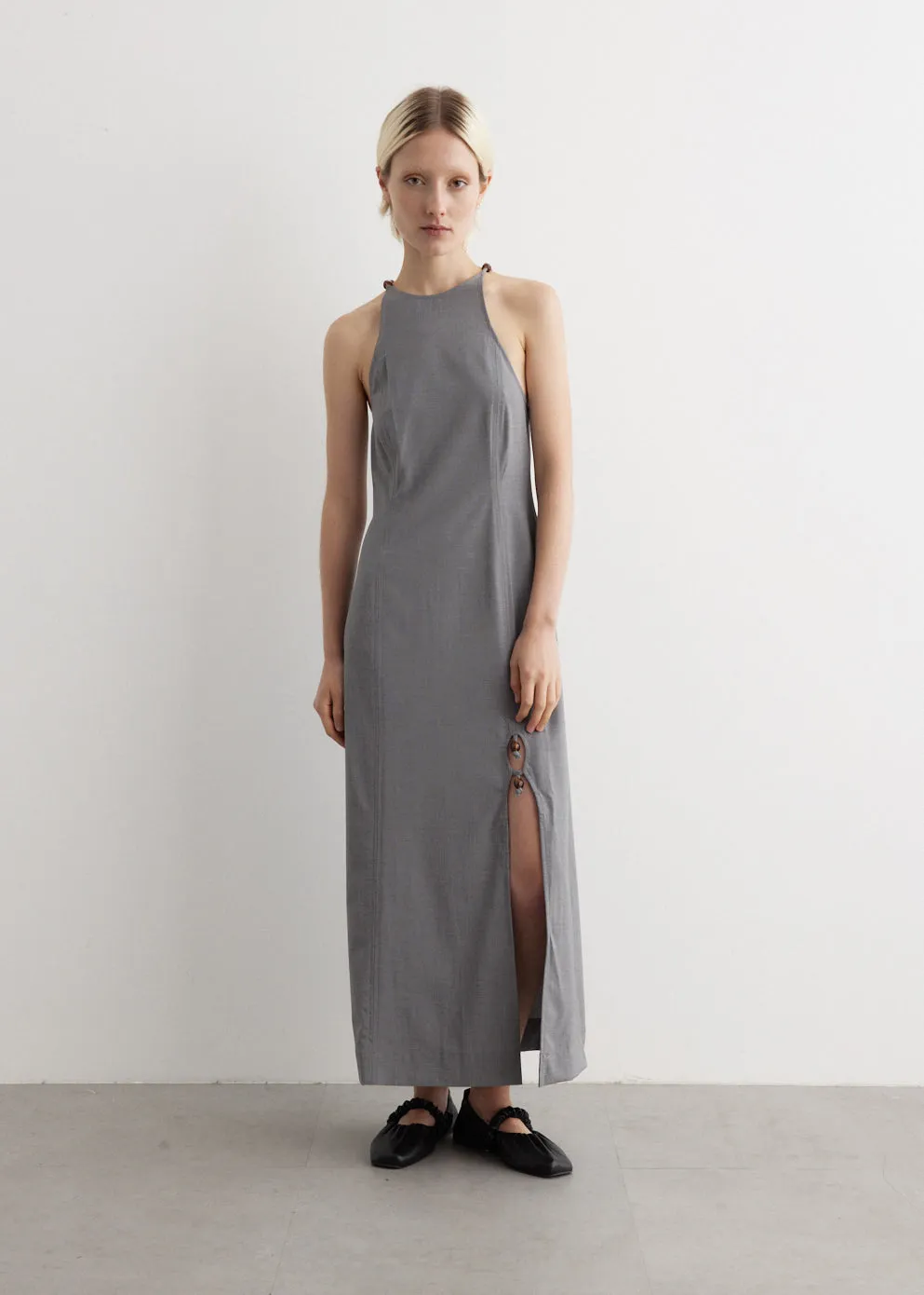 Drapey Melange Maxi Dress