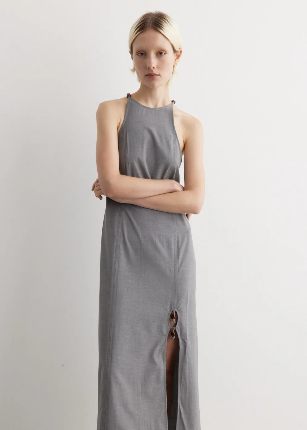 Drapey Melange Maxi Dress