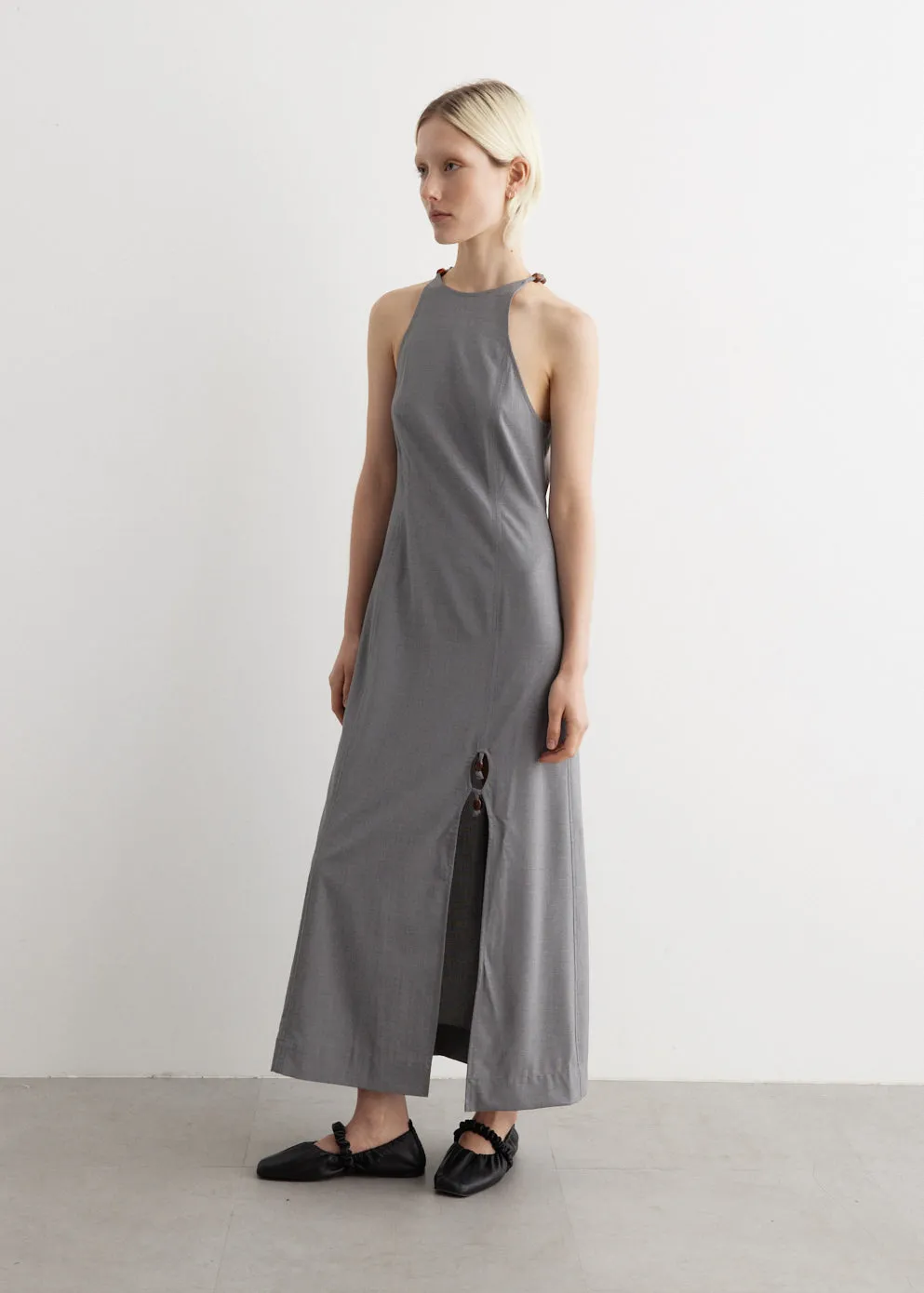 Drapey Melange Maxi Dress