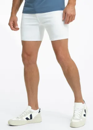 Duo 6" Shorts | White