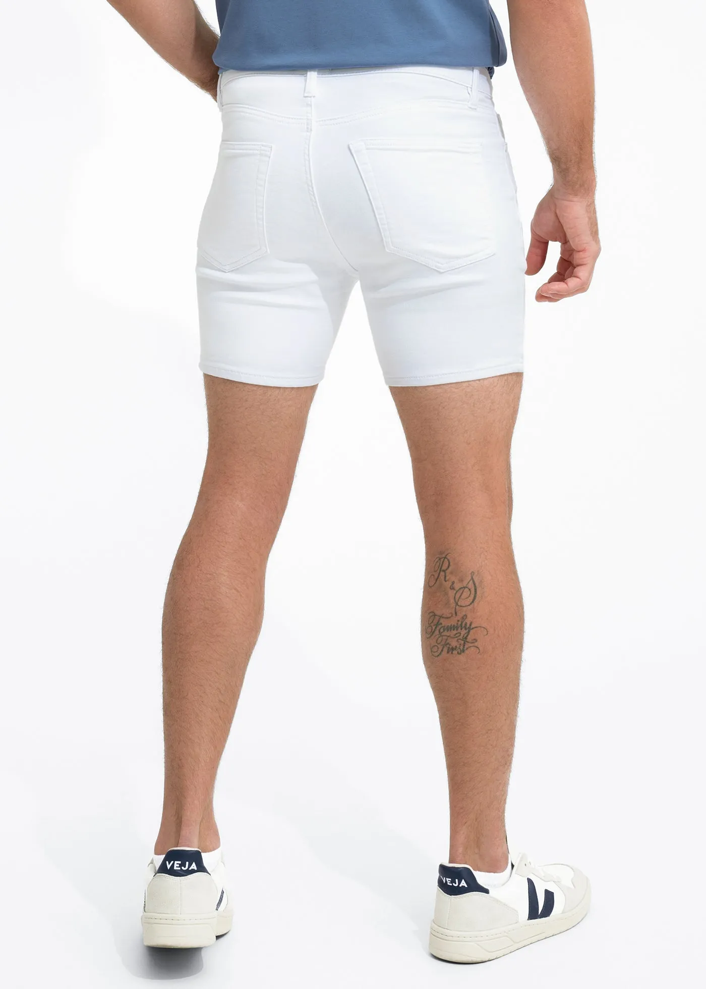 Duo 6" Shorts | White