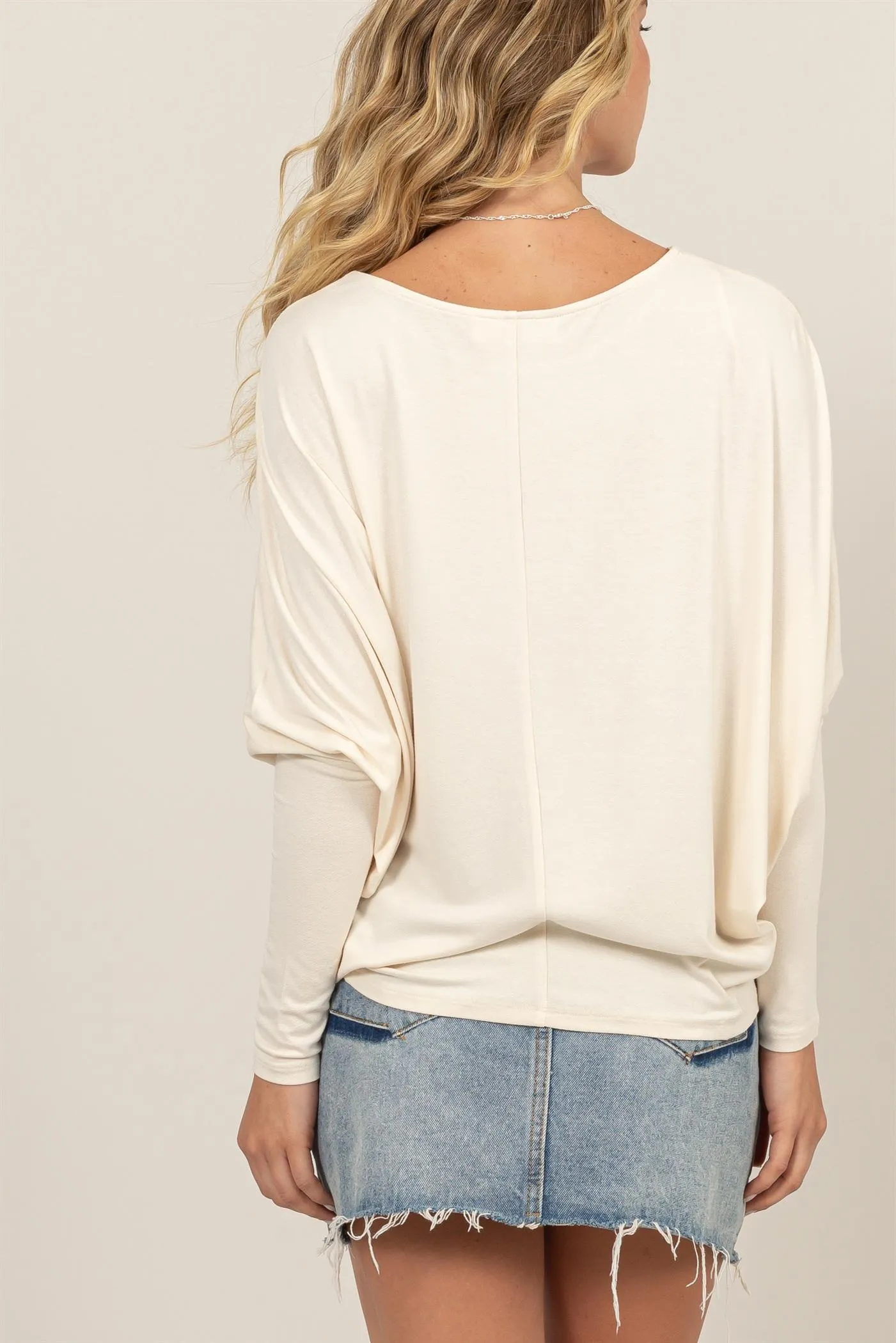 DZ24E412-DOLMAN LONG SLEEVE TOP
