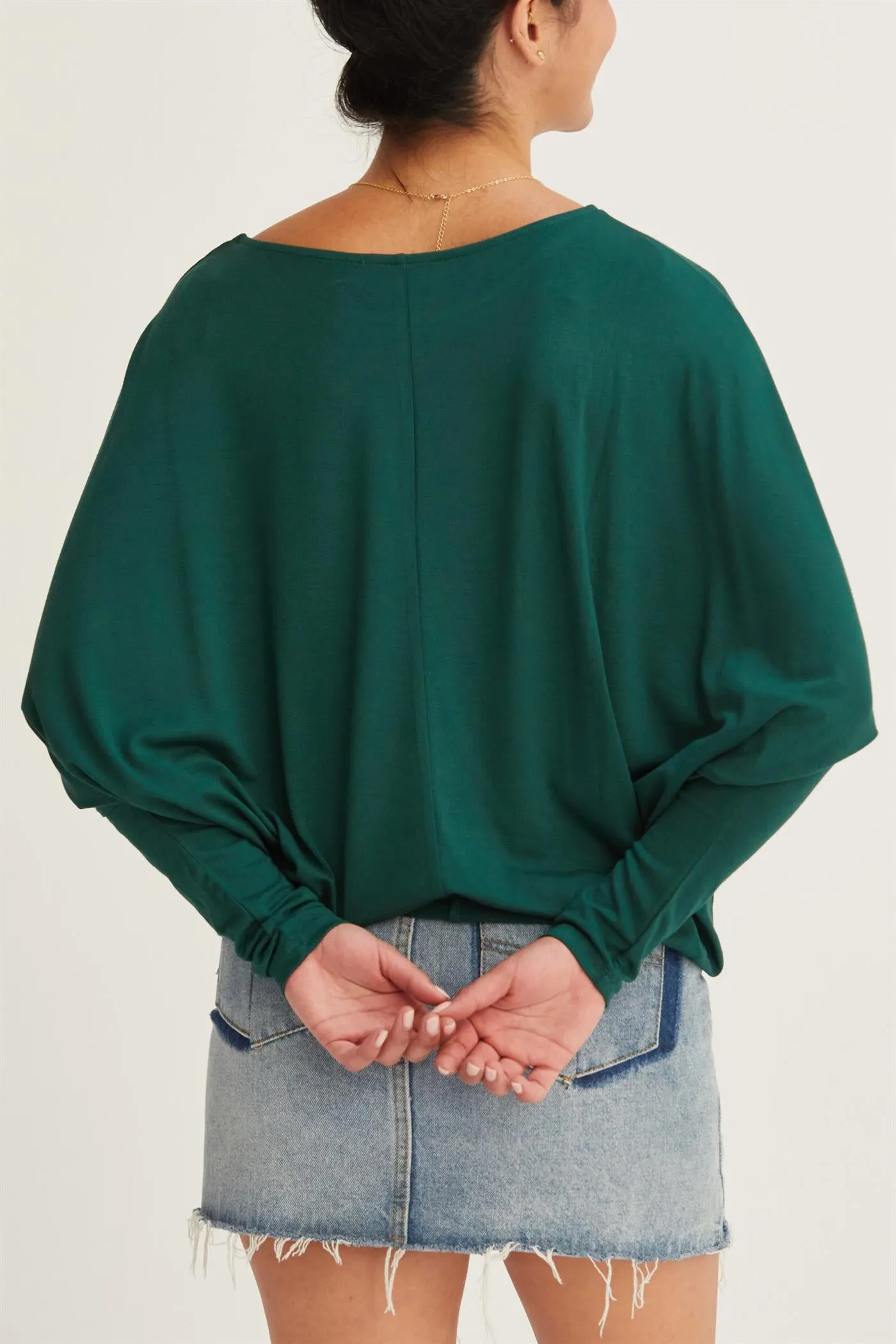 DZ24E412-DOLMAN LONG SLEEVE TOP