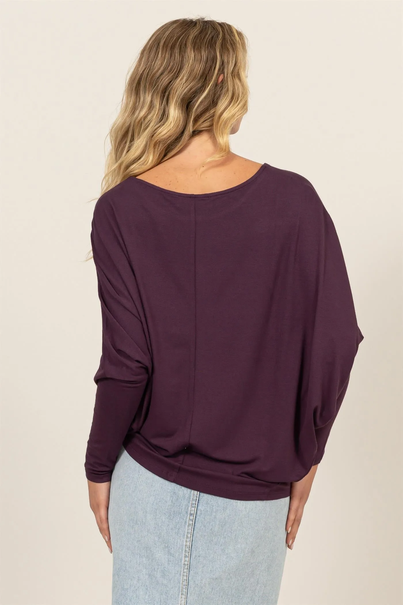 DZ24E412-DOLMAN LONG SLEEVE TOP