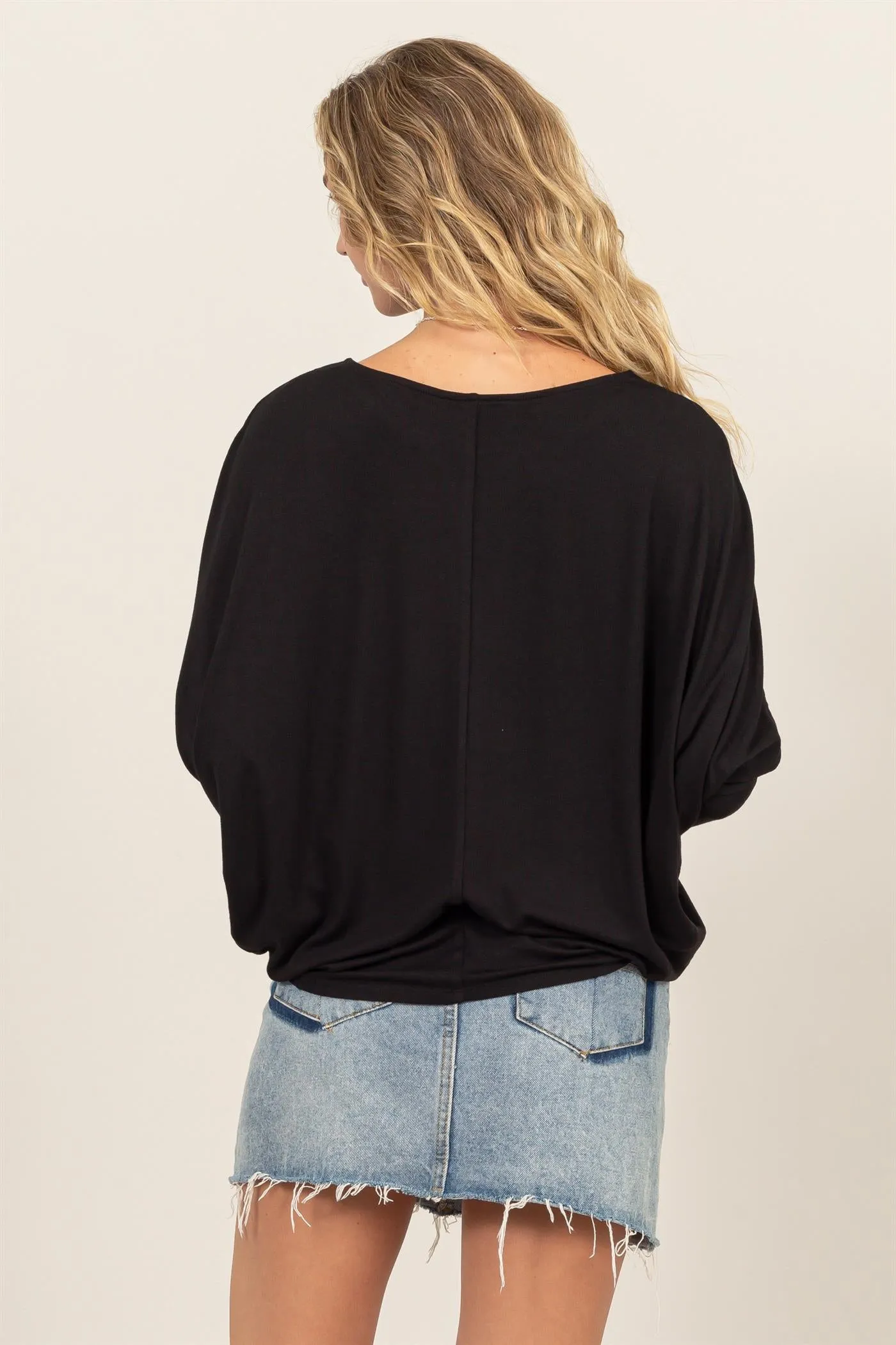 DZ24E412-DOLMAN LONG SLEEVE TOP