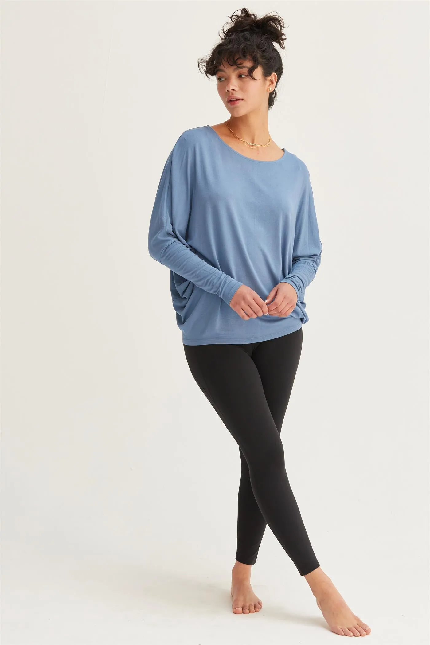 DZ24E412-DOLMAN LONG SLEEVE TOP