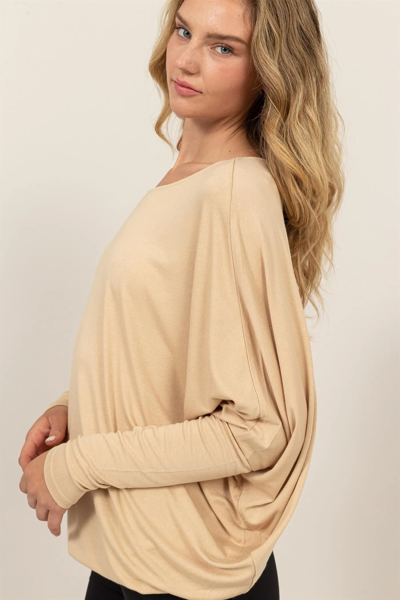 DZ24E412-DOLMAN LONG SLEEVE TOP