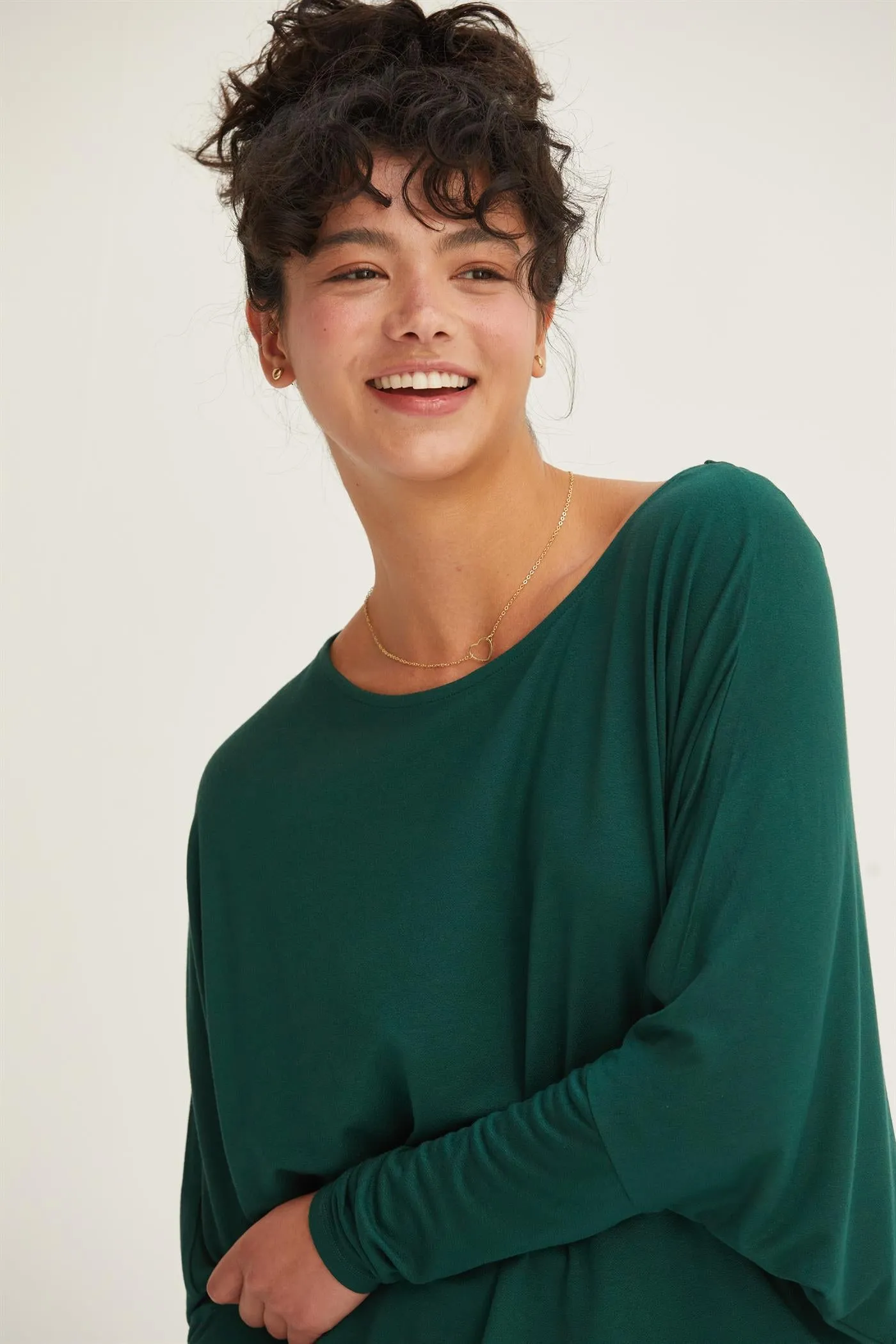DZ24E412-DOLMAN LONG SLEEVE TOP