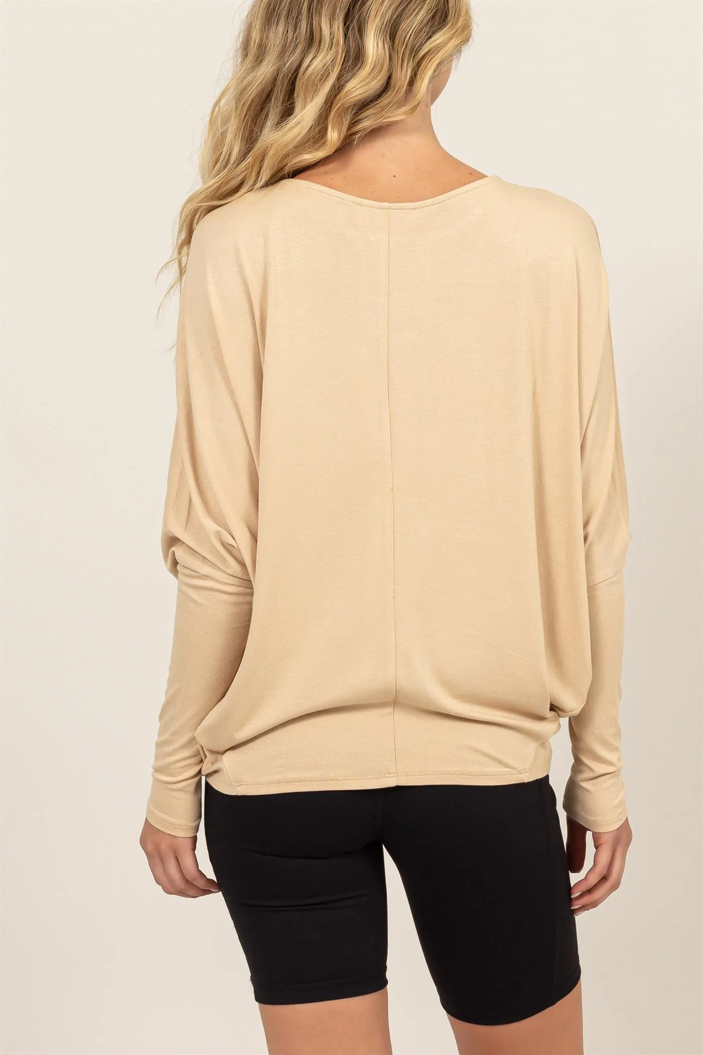 DZ24E412-DOLMAN LONG SLEEVE TOP