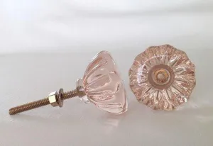 Green Glass Bubble Cabinet Knobs Pulls 1.25 Inch (Seconds)