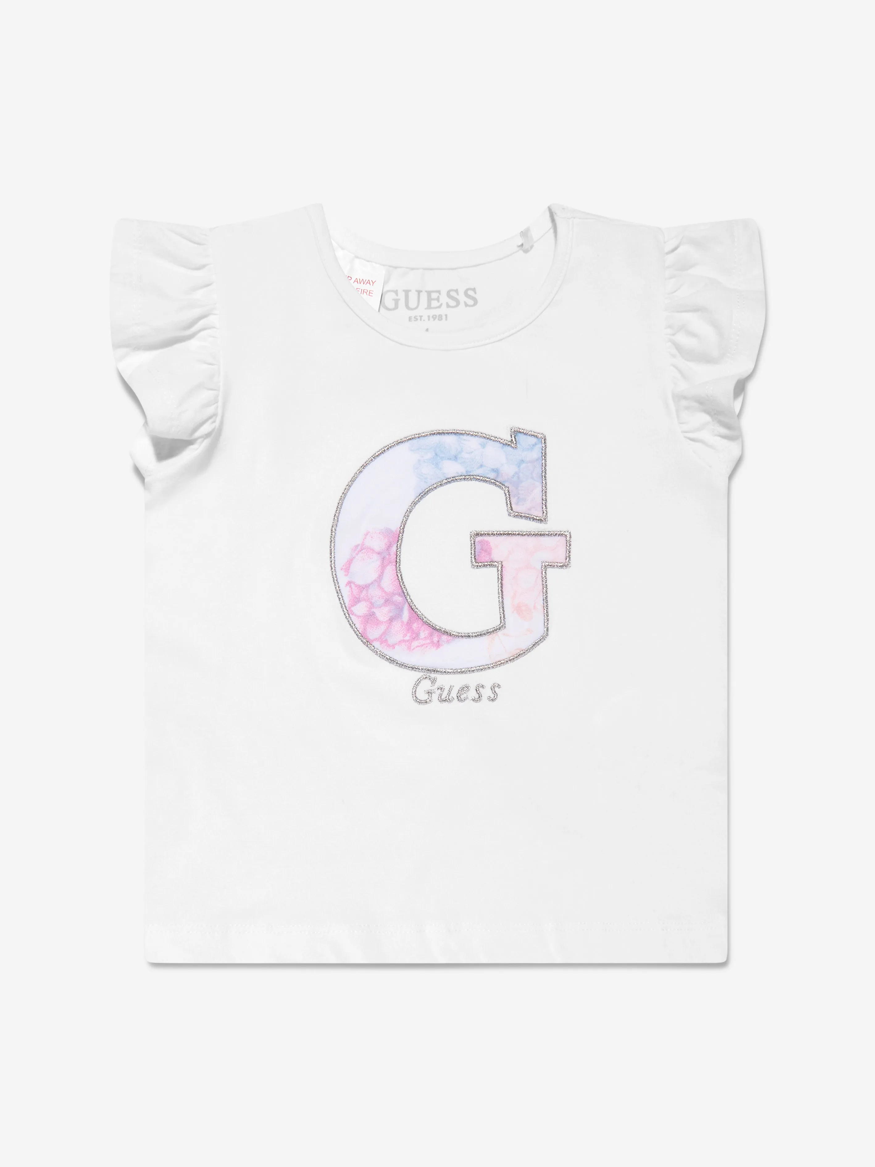 Guess Girls T-Shirt And Skirt Set in White