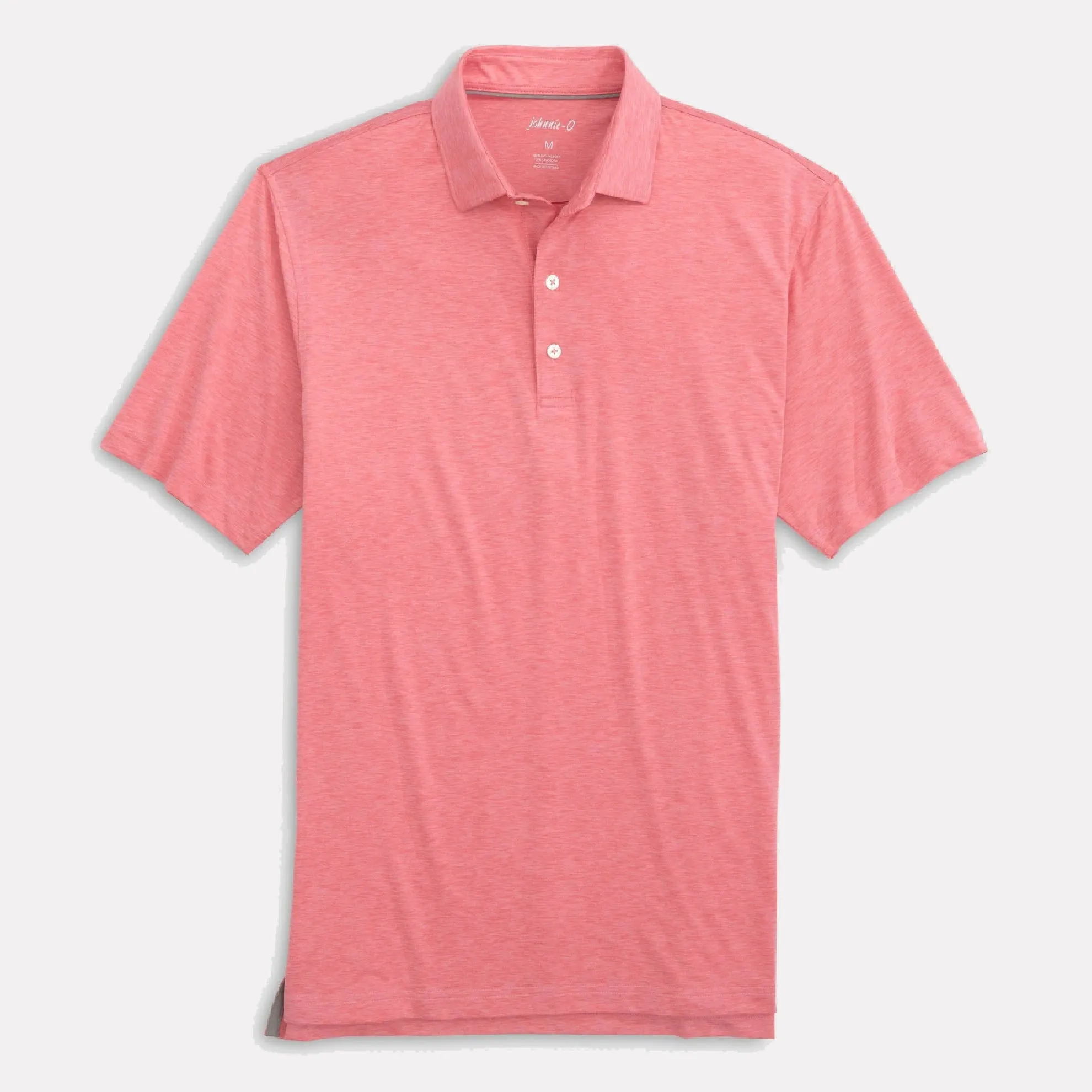 Huron Prep-Formance Lightweight 3 Button Polo / Pink Sands