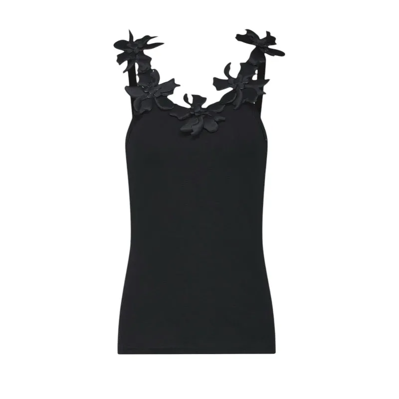 Katya Floral Decor Tank Top