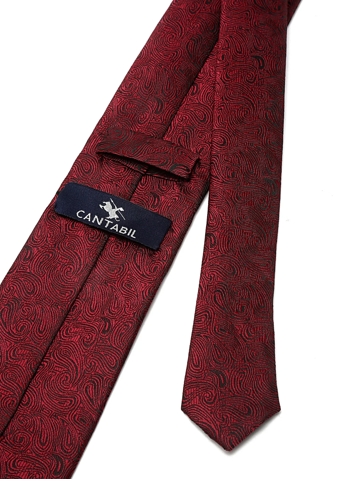 Men's Maroon Fashion Broad Tie