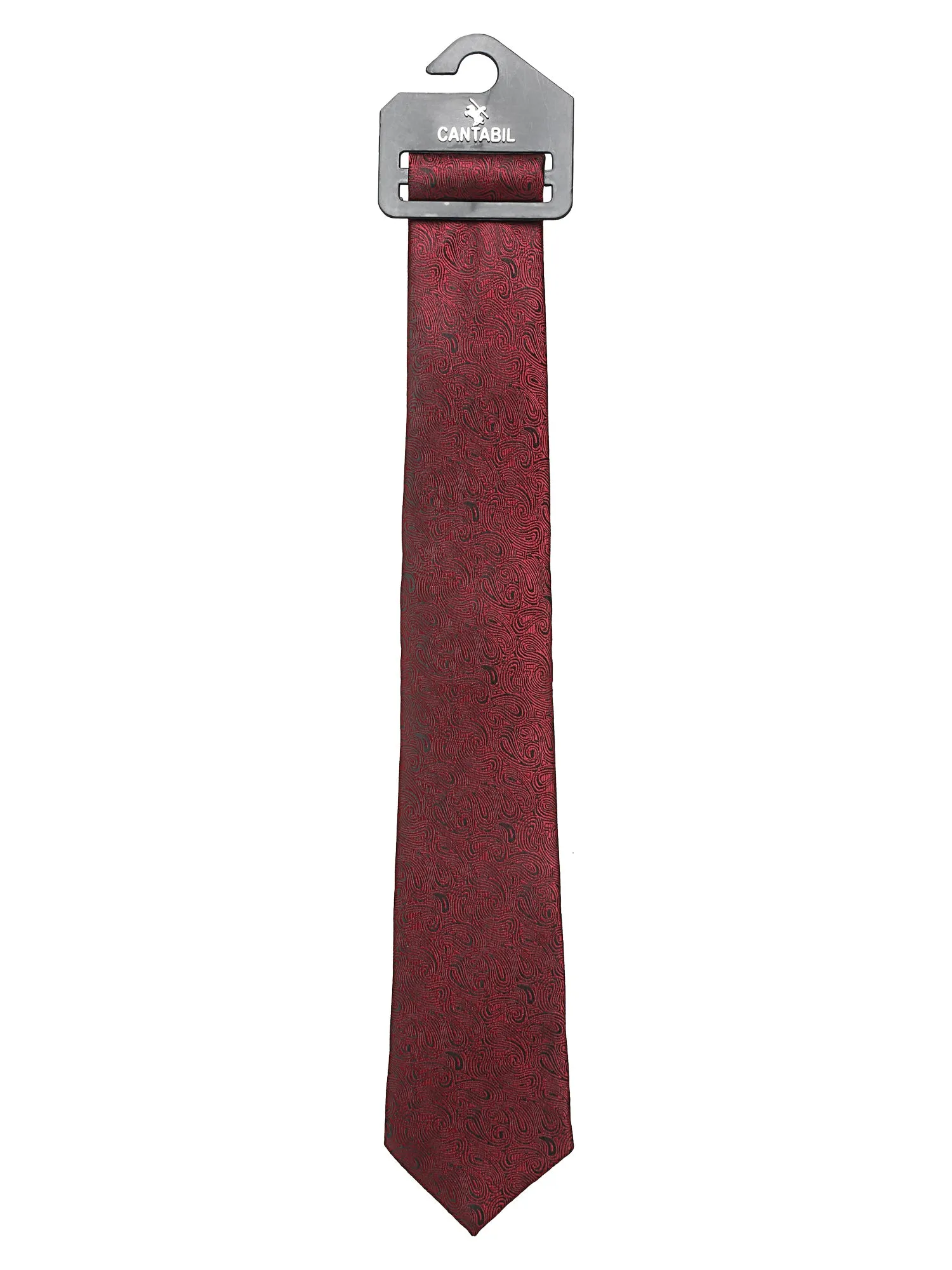 Men's Maroon Fashion Broad Tie