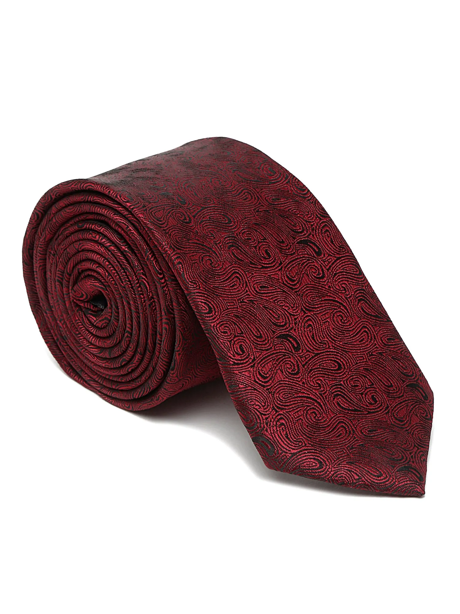 Men's Maroon Fashion Broad Tie