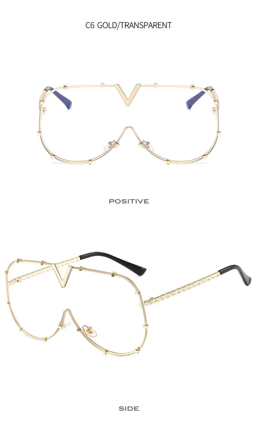 Modern Oversize Vintage Round Sunglasses