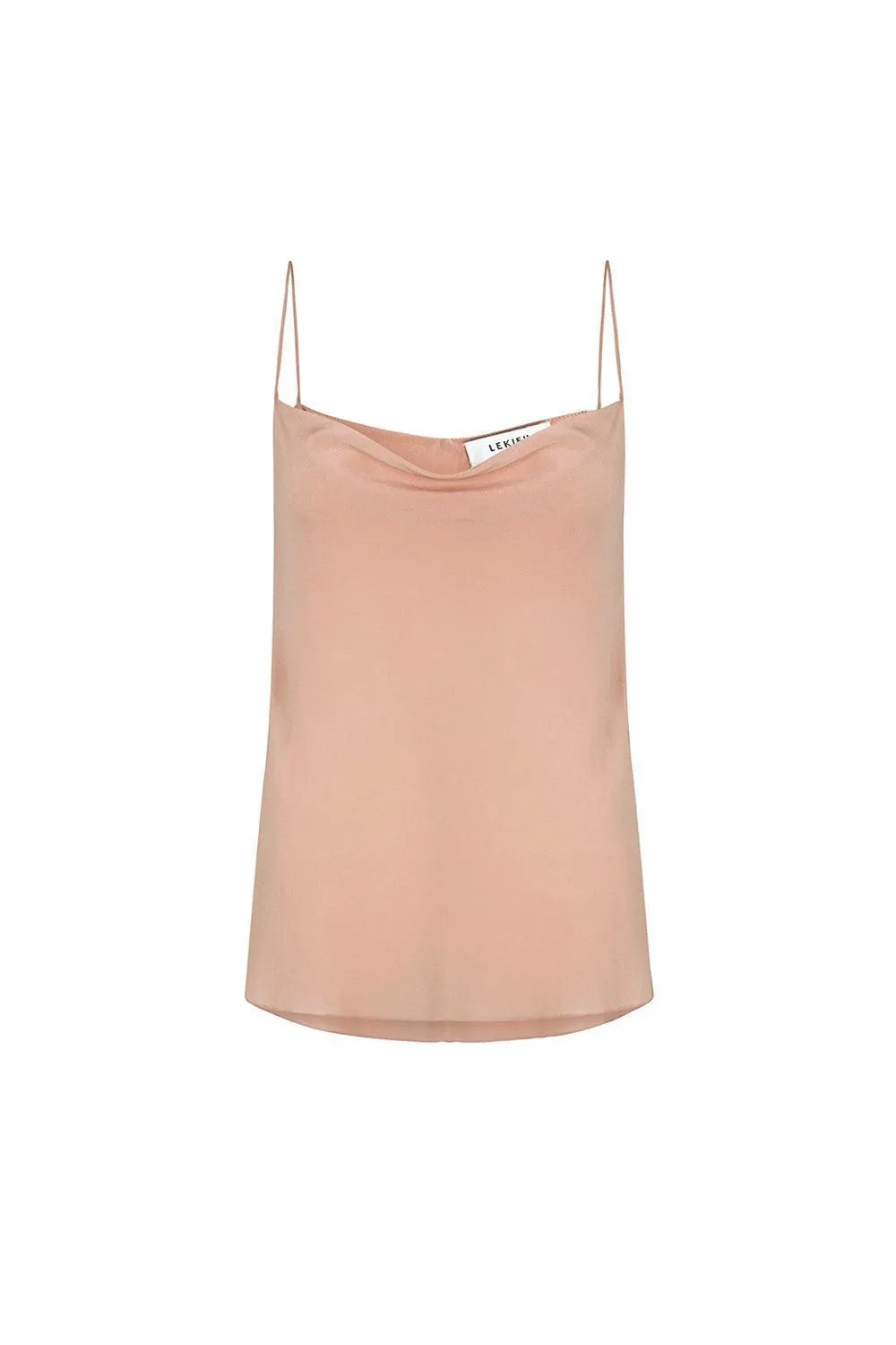 Nadya Flared Spaghetti Strap Silk Chiffon Top