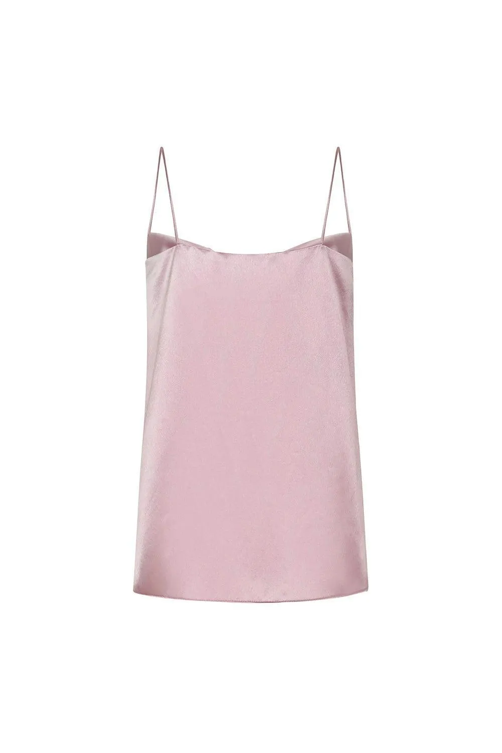 Nadya Flared Spaghetti Strap Silk Chiffon Top