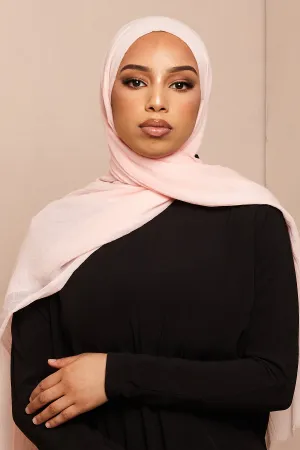 Nude Pink Cotton & Silk Hijab