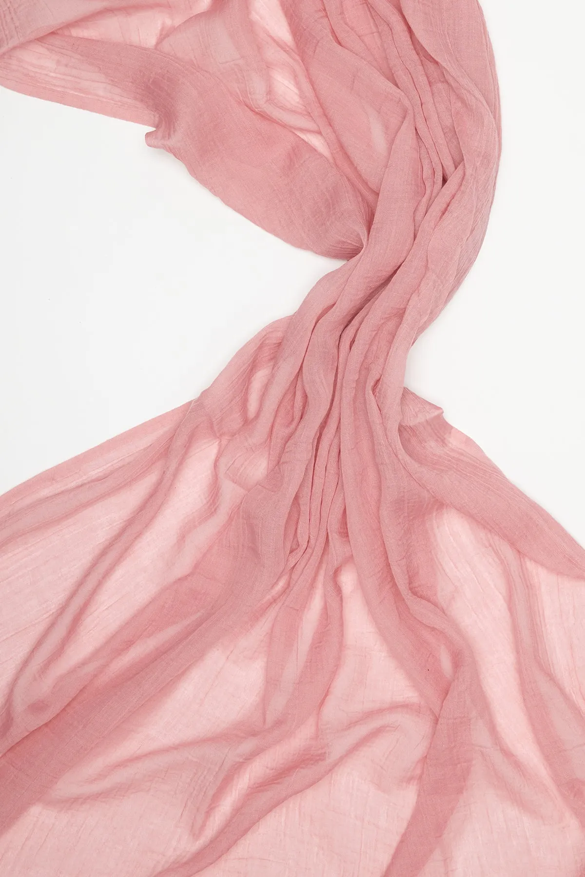Pink Cotton & Silk Hijab