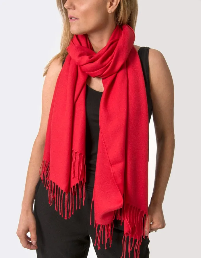 Red Pashmina