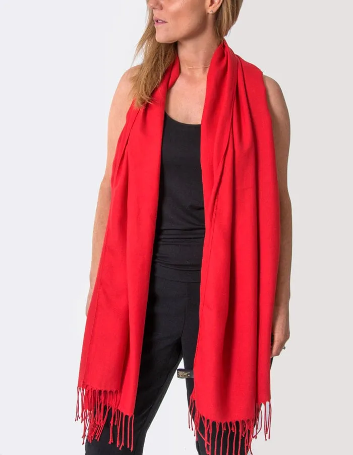 Red Pashmina