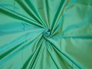 Sea Blue x Sea Green colour Silk Dutchess Satin fabric