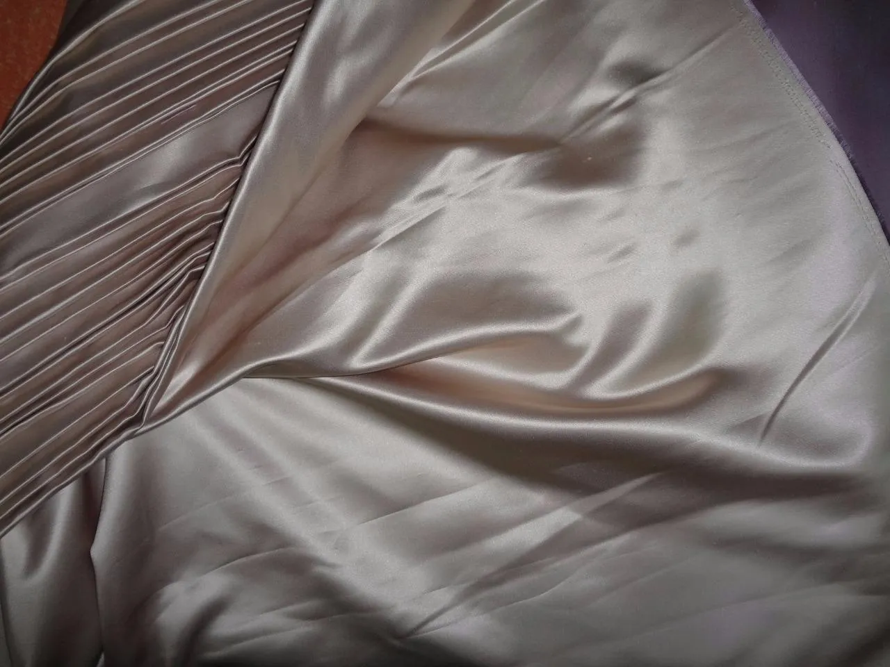 SILK DUTCHESS BEIGE LILAC 54&quot;wide