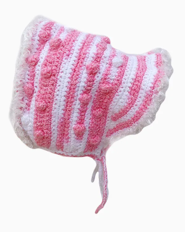 Snuggly Cap, Bonnets, and Muffler Crochet Pattern