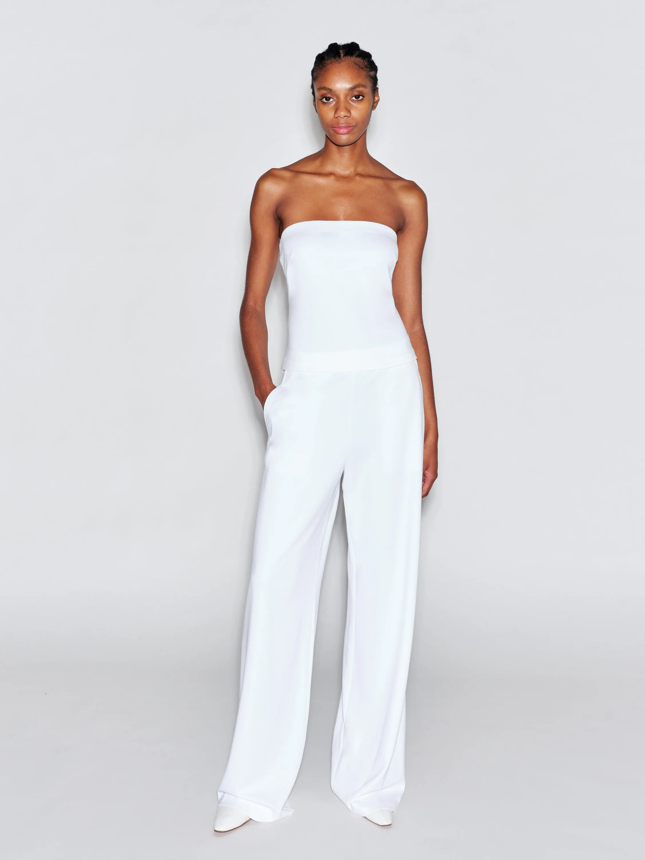 STRAPLESS BANDEAU - SOLID INTERLOCK