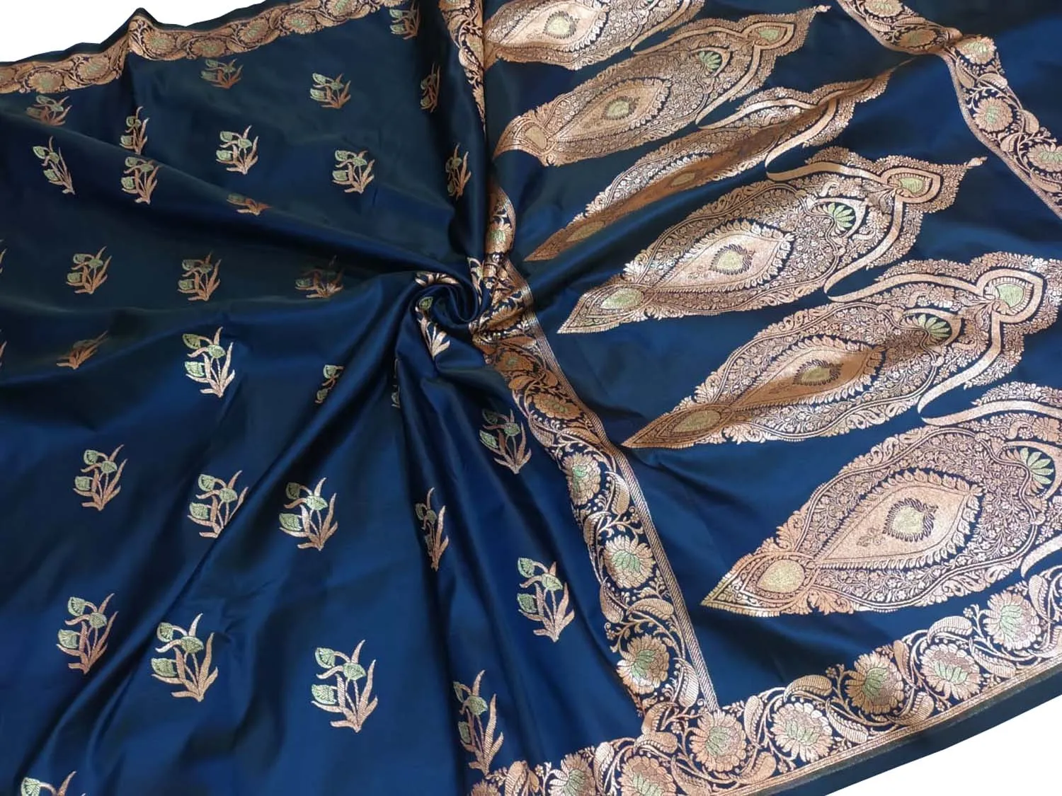 Stunning Blue Banarasi Silk Saree - Timeless Elegance