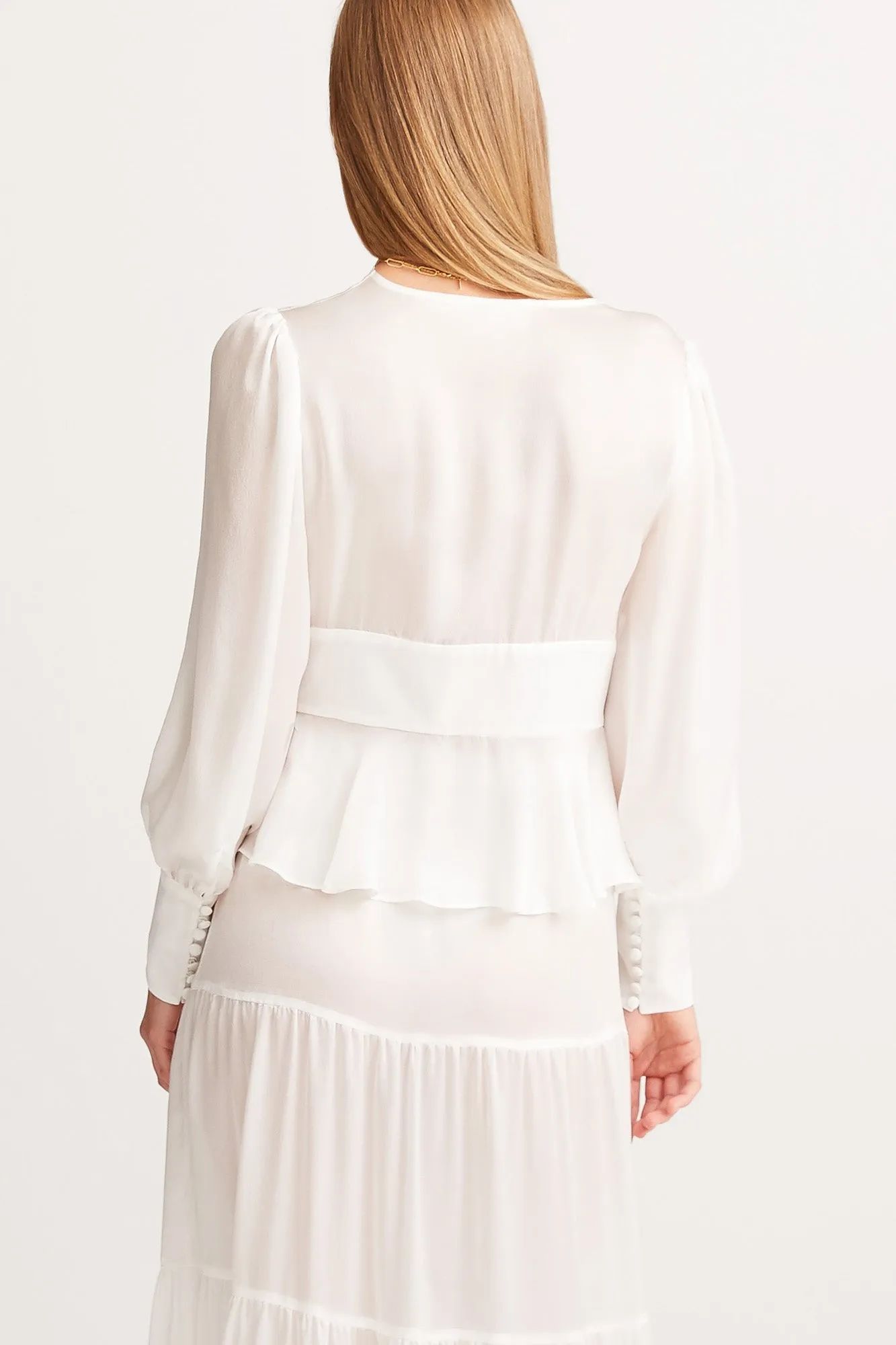 SYLVIA BLOUSE {WHITE}