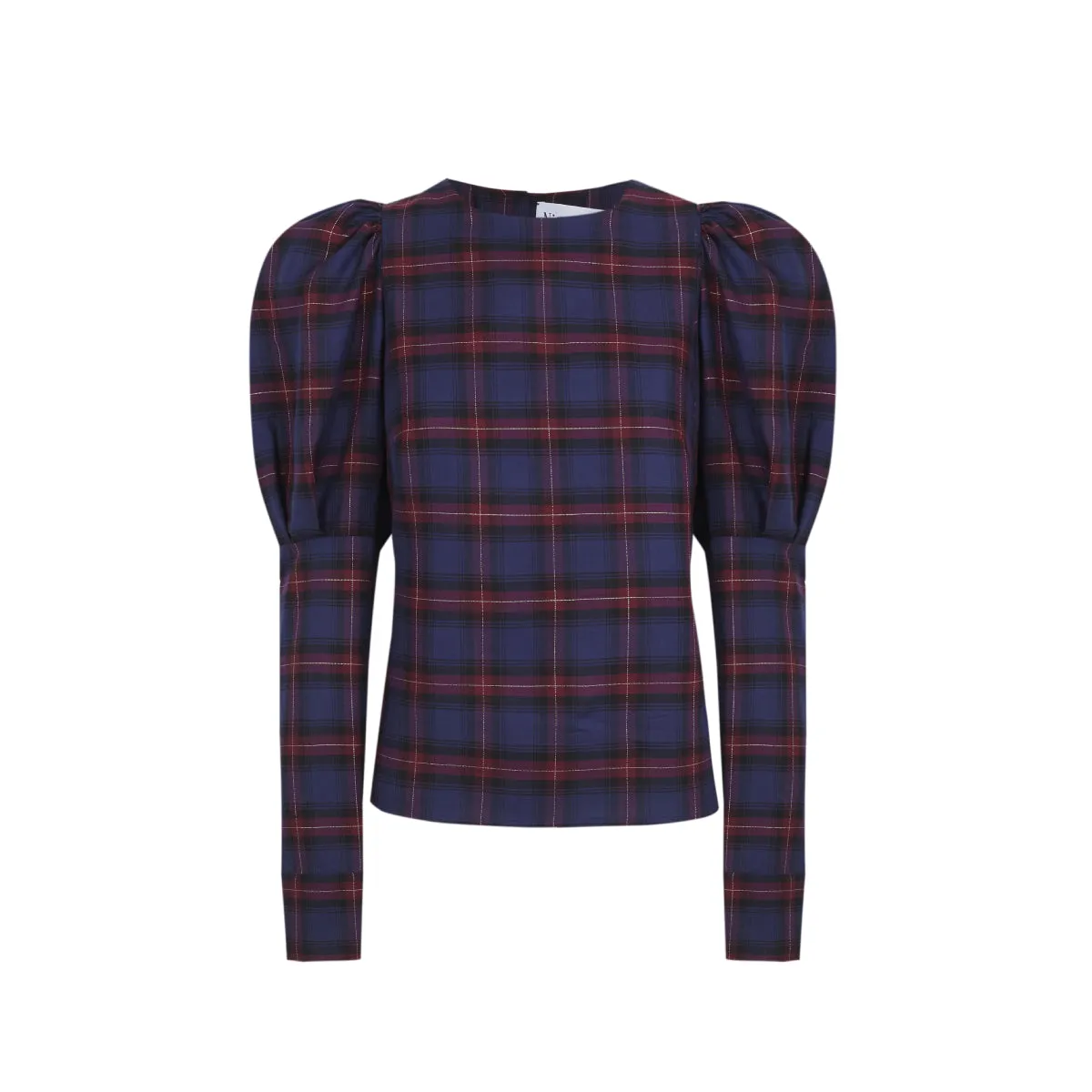 THE NIGHT TARTAN DION BLOUSE