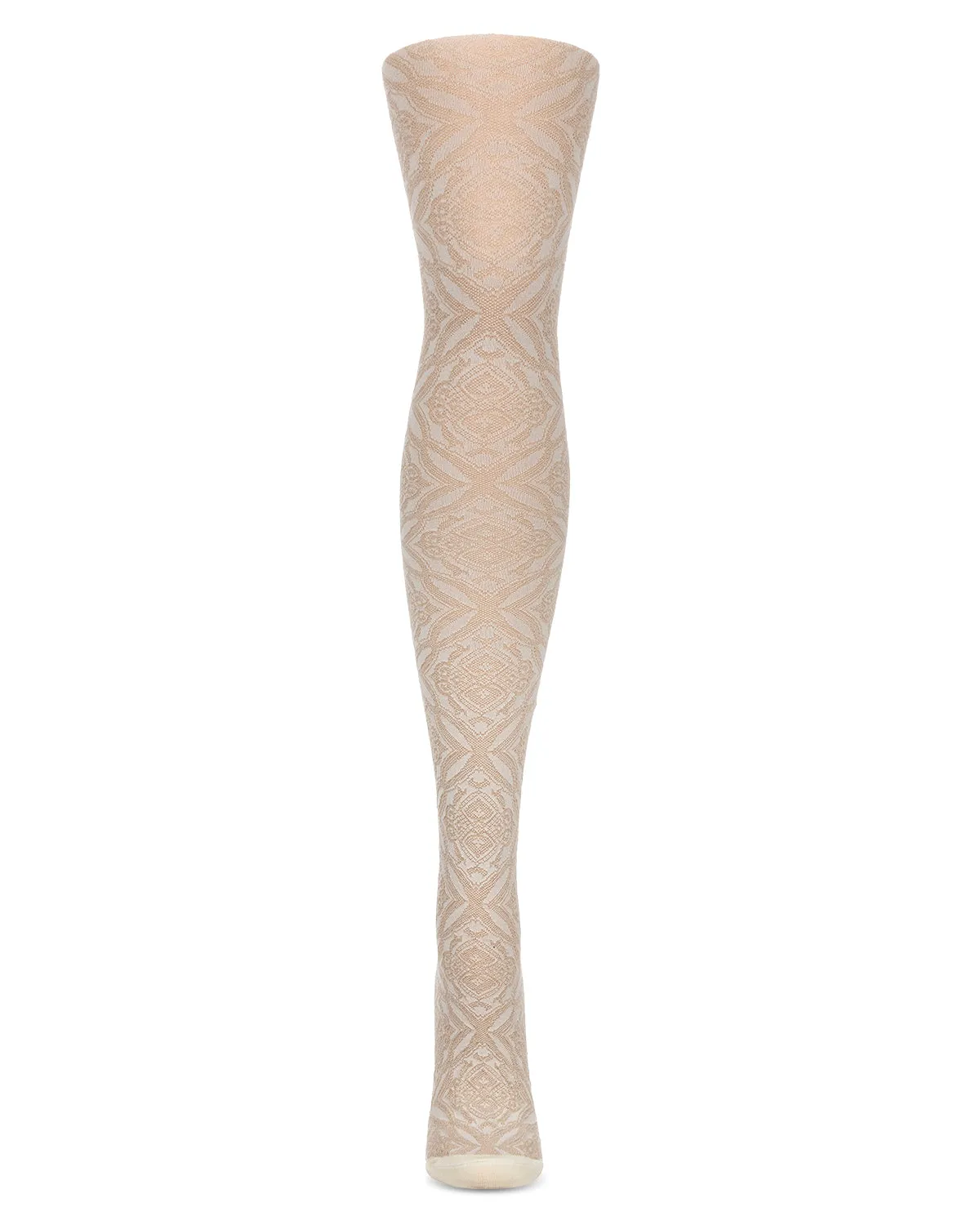 Women's Cotton Blend Diamond-Pattern Sweater Tights