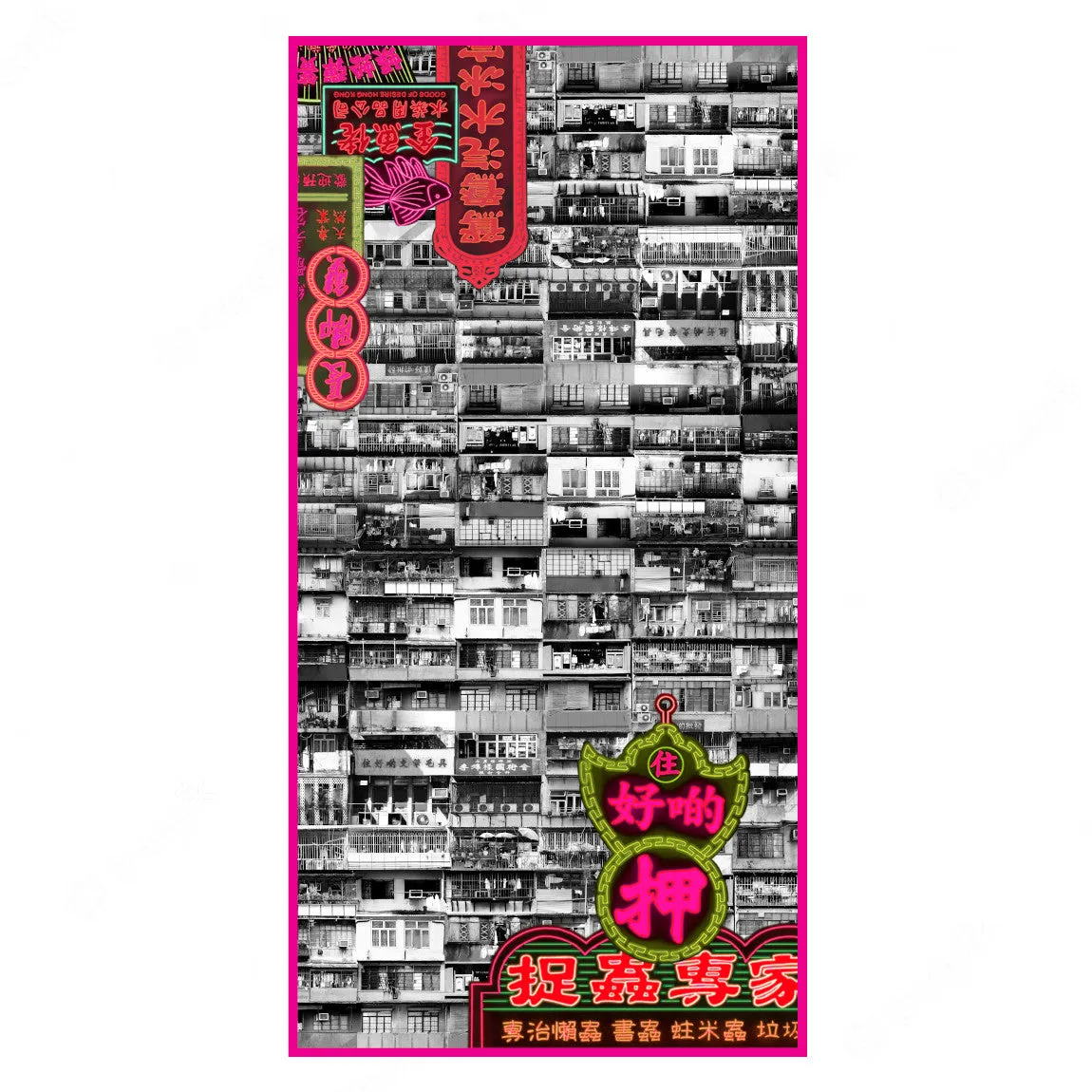 Yaumati Tattoo Silk Scarf, Large